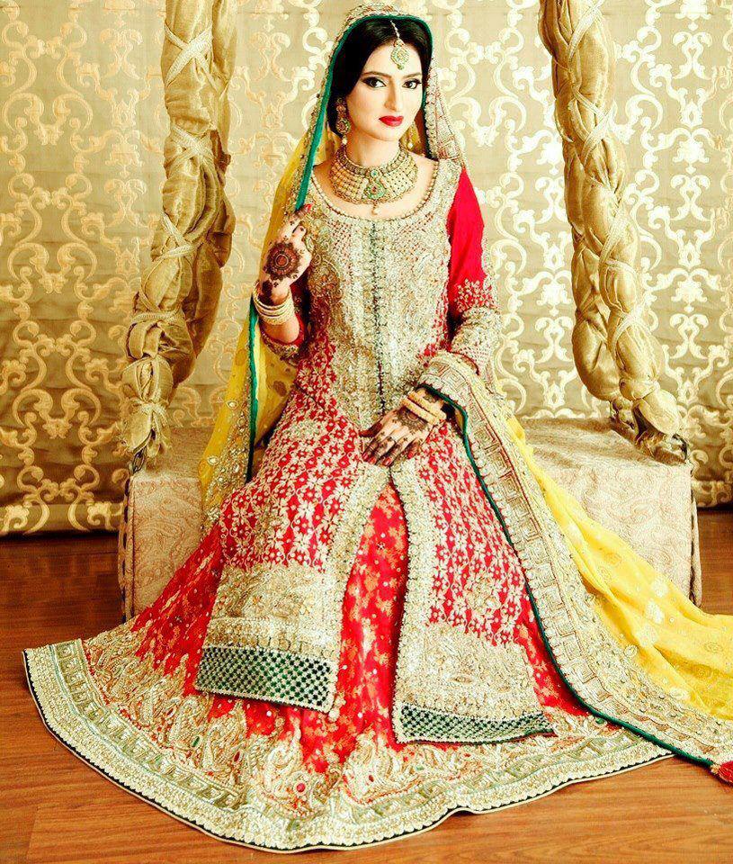 Bridal Dresses In Red Color Traditional Pakistani Bridal Dresses
