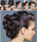 Vintage updo hairstyle for long hairs