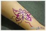 Tattoos shimmer
