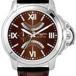 Jorg Gray Leather Multifunction Brown Dial Men's watch