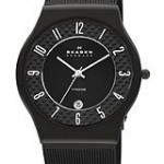 Skagen Titanium Black Dial Men's Watch