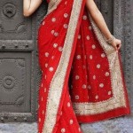Bridal saree designs Indain 2013