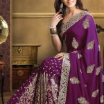 Embroidered bridal sari designs