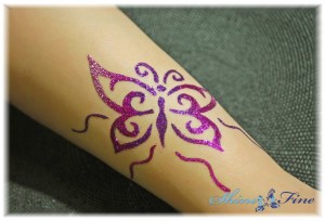 Tattoos shimmer
